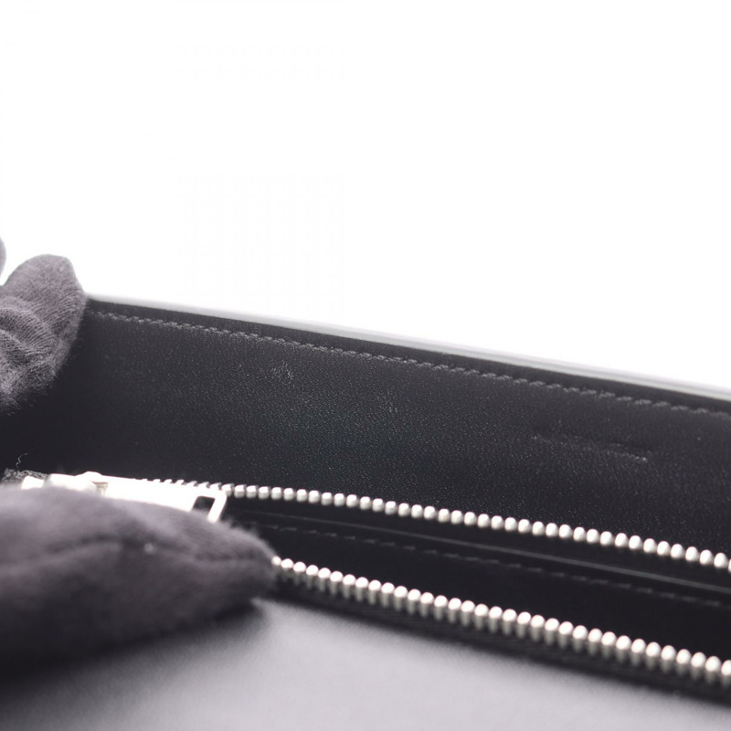 CELINE Claude Triomphe 鏈條單肩背包,黑色皮革,二手女款-4