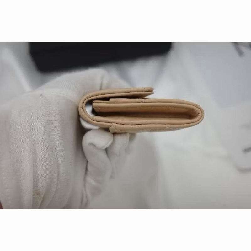 Chanel 香奈兒 奶茶色 零錢包-7