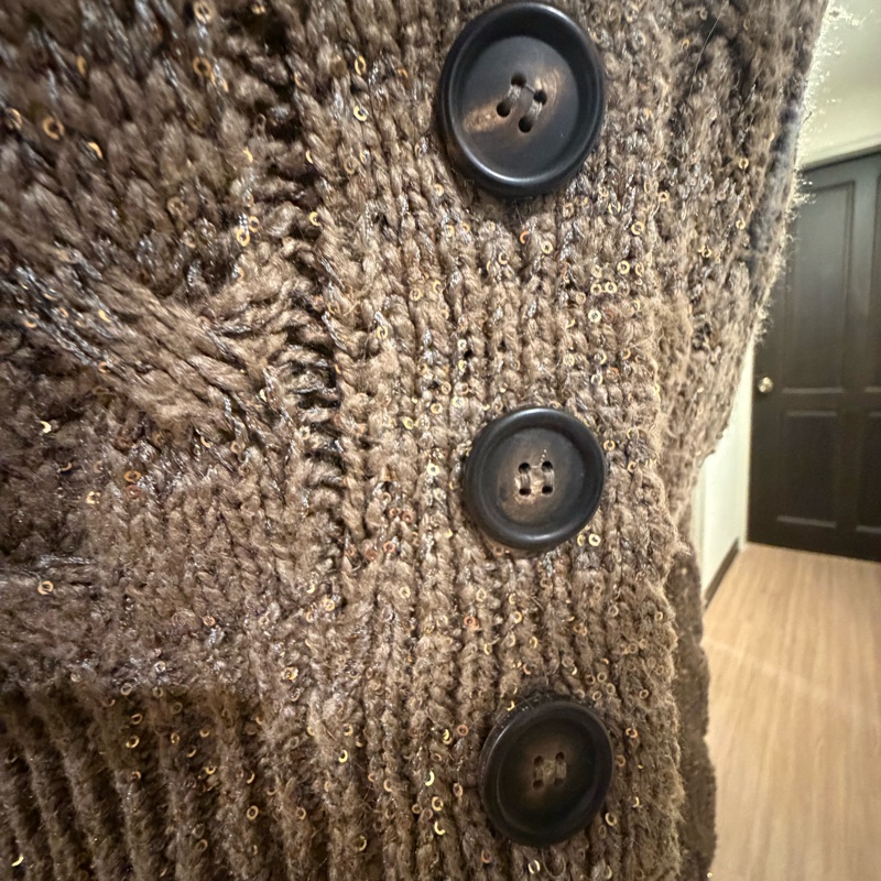 全新✨Brunello cucinelli✨咖啡色亮片針織衫 櫃上應該十幾萬-2