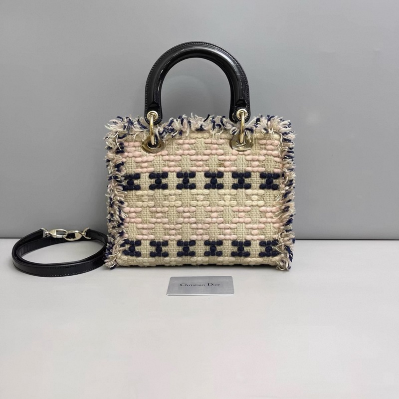 Dior迪奧 限量毛呢編織戴妃包-1