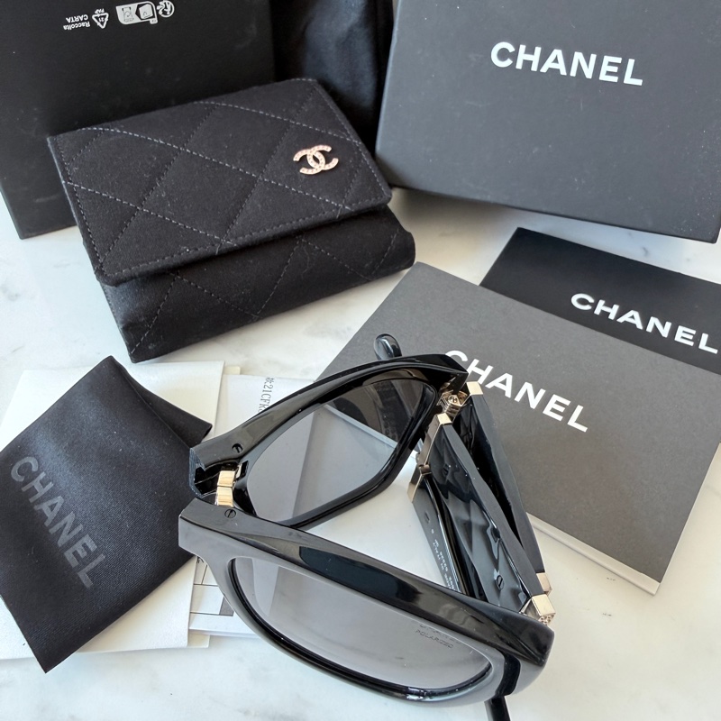 Chanel✨2025P折疊太陽鏡 台灣購入 配件整套-6