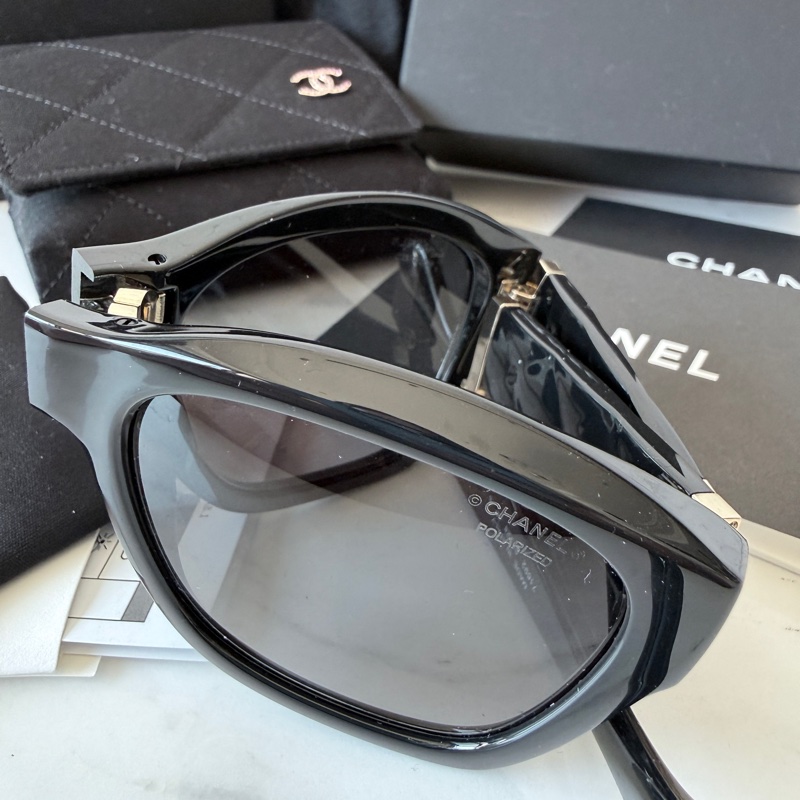 Chanel✨2025P折疊太陽鏡 台灣購入 配件整套-7
