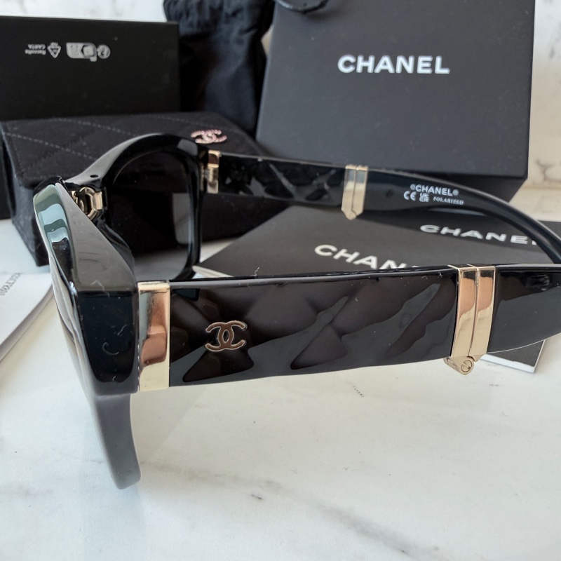 Chanel✨2025P折疊太陽鏡 台灣購入 配件整套-10