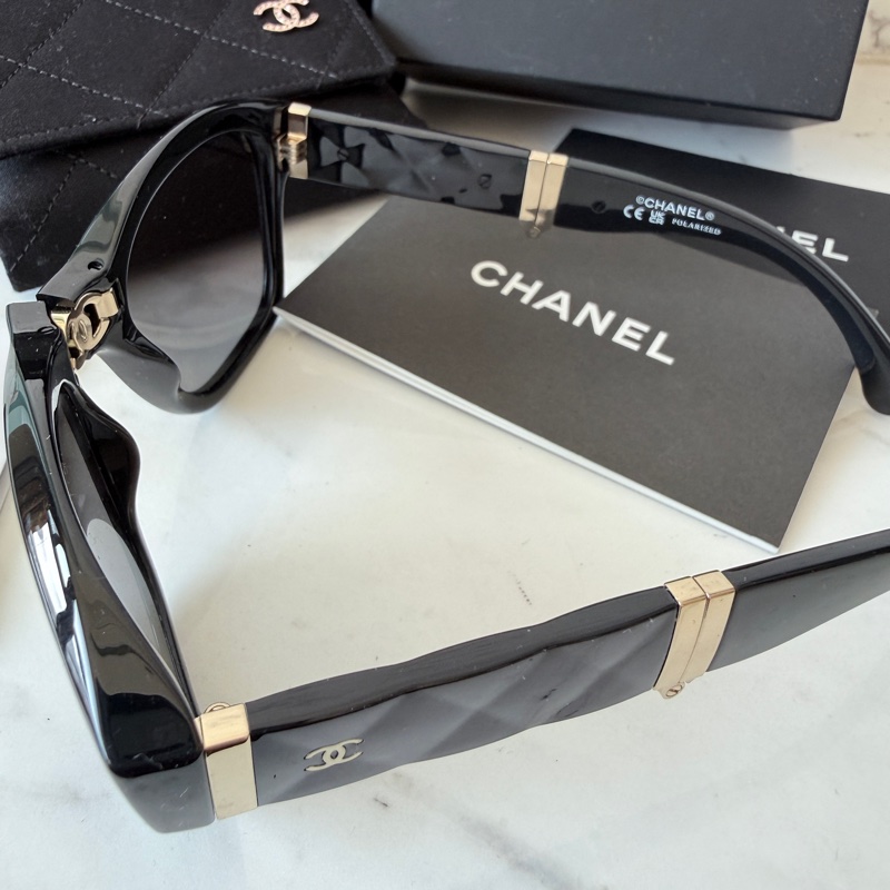 Chanel✨2025P折疊太陽鏡 台灣購入 配件整套-11