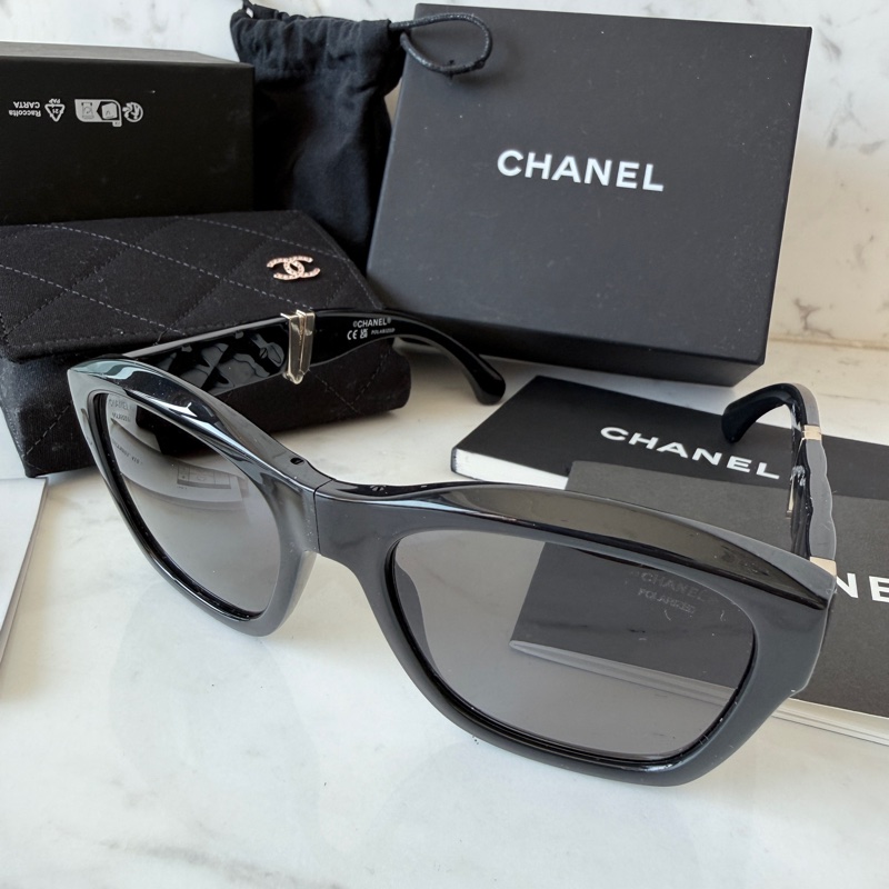 Chanel✨2025P折疊太陽鏡 台灣購入 配件整套-13