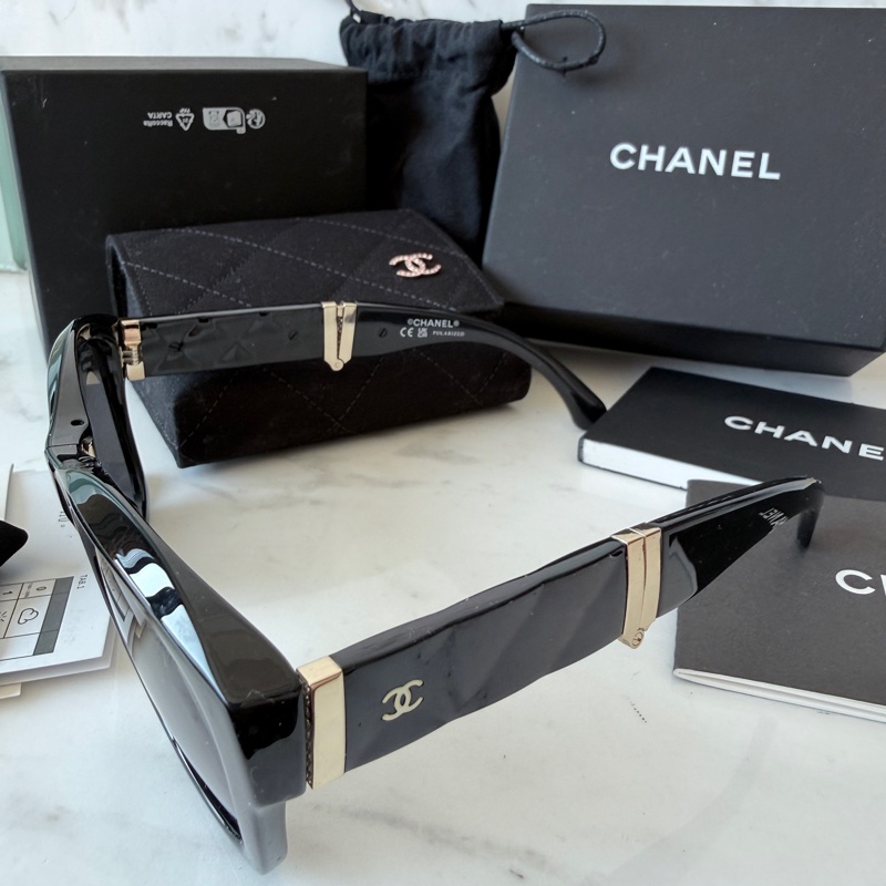 Chanel✨2025P折疊太陽鏡 台灣購入 配件整套-14