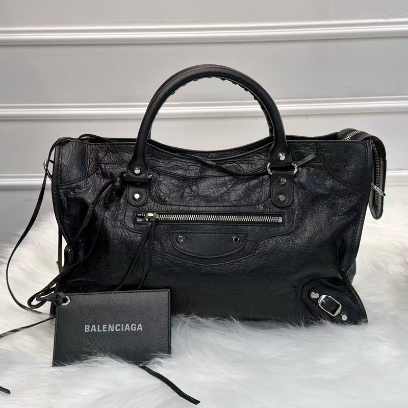 Balenciaga Le City 巴黎世家中號機車包 Y2K必備-0
