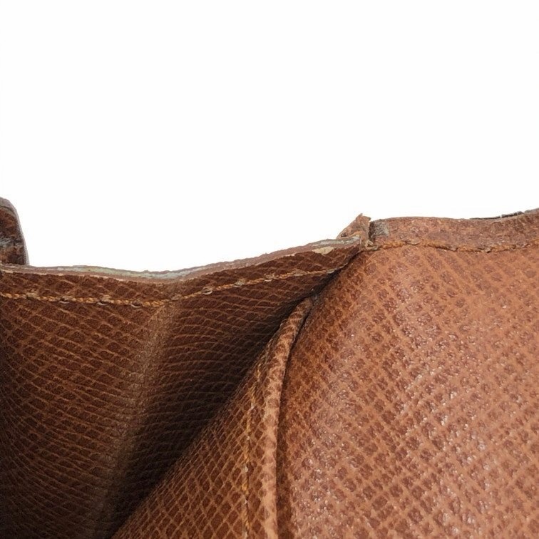 真品 LV路易威登 Monogram Porte En 3 Carte M61818 原花經典長夾 十萬包 支票包 財神包-14