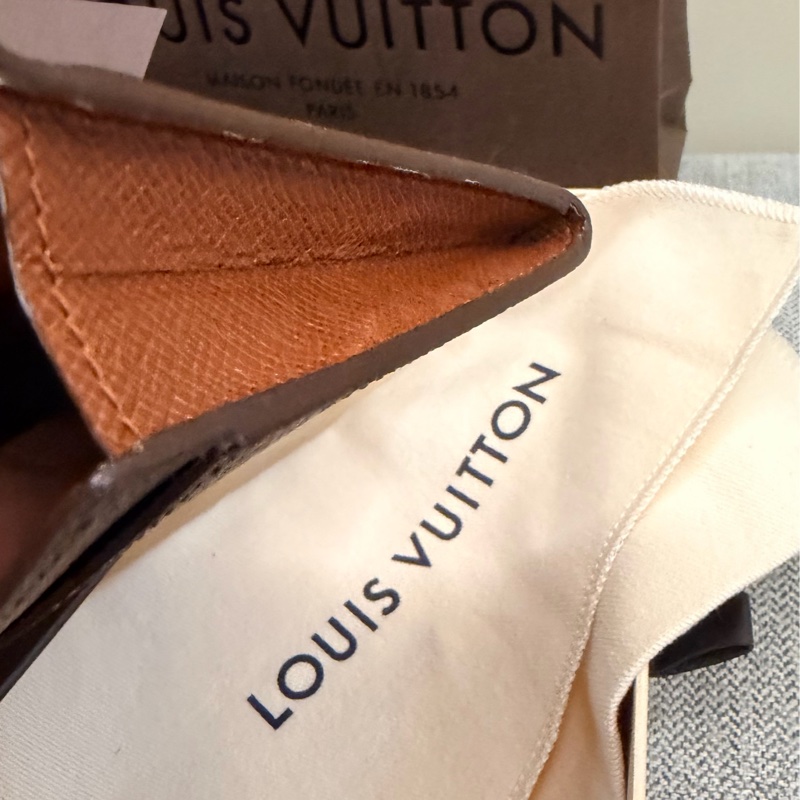 出清特價｜真品 LV路易威登 Monogram Porte En 3 Carte 原花經典長夾 手機包 十萬包 支票包 財神包-18