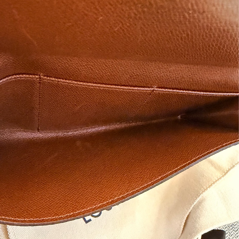 出清特價｜真品 LV路易威登 Monogram Porte En 3 Carte 原花經典長夾 手機包 十萬包 支票包 財神包-21