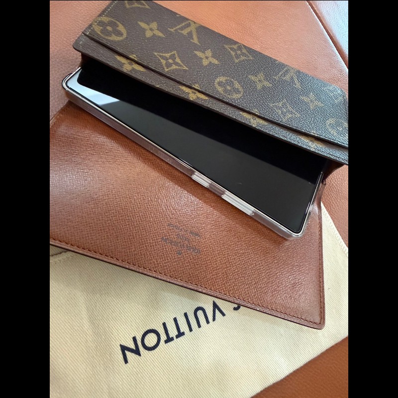 收藏級|極新真品 LV路易威登 Monogram Porte En 3 Carte 原花經典長夾 手機包 十萬包 支票包 財神包-31