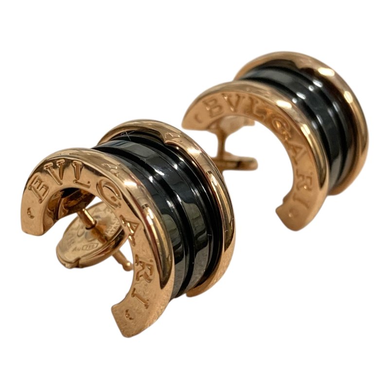 BVLGARI 寶格麗 B-ZERO EARRINGS 玫瑰金/黑陶瓷-4