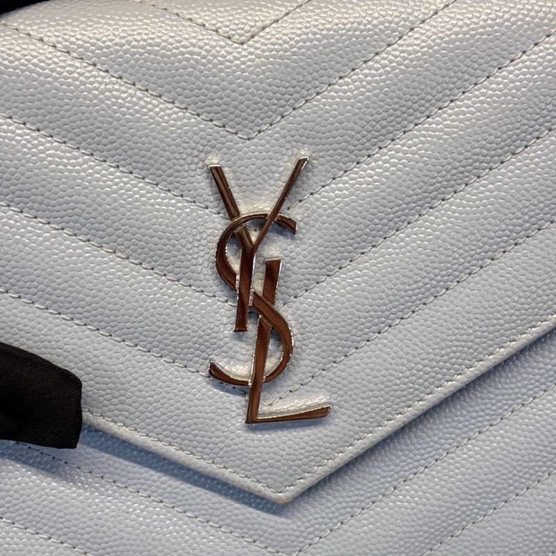 Saint Laurent 藍色鏈條錢包-5