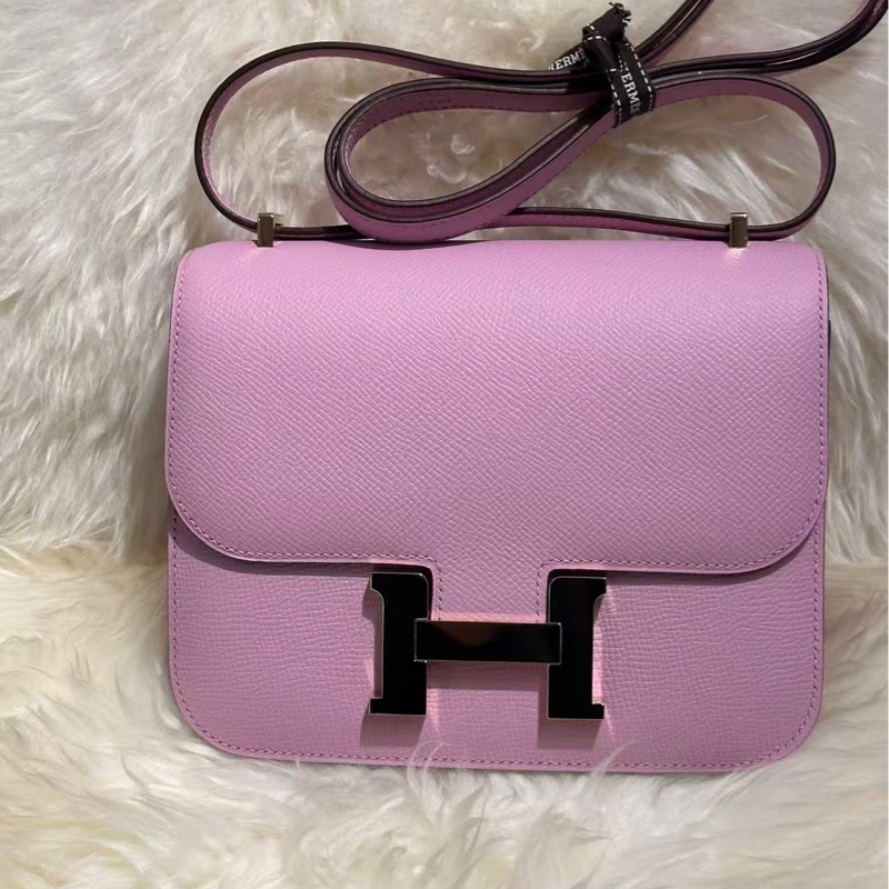 Hermès Constance 19 康康包（X9锦葵紫）-0