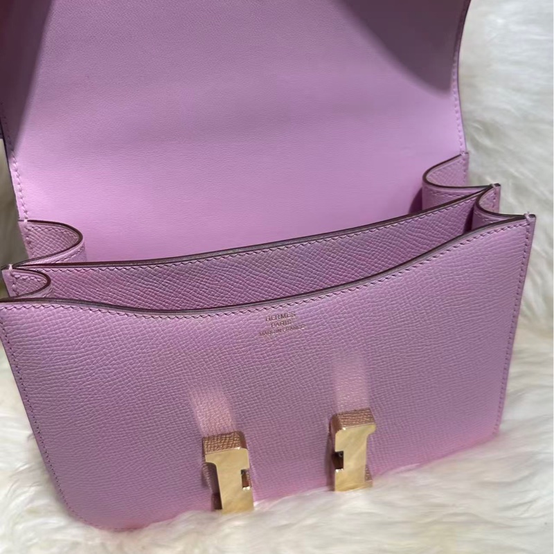 Hermès Constance 19 康康包（X9锦葵紫）-5