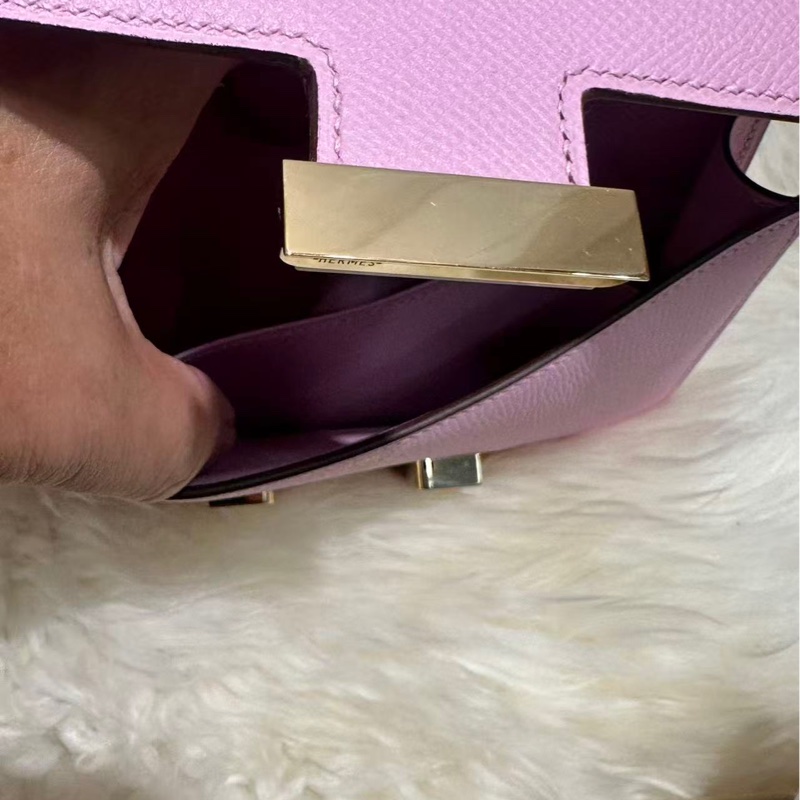Hermès Constance 19 康康包（X9锦葵紫）-11