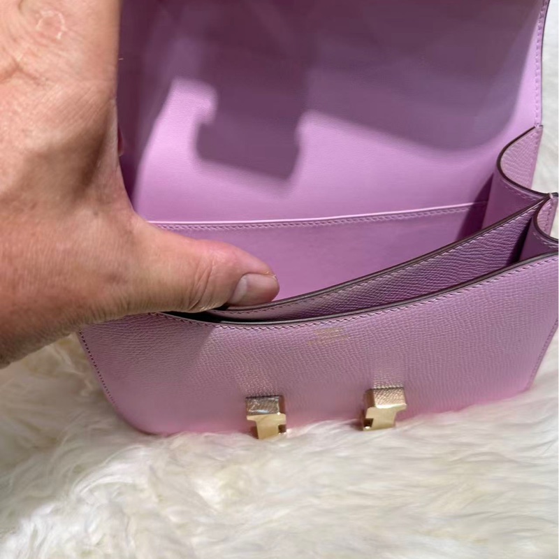 Hermès Constance 19 康康包（X9锦葵紫）-14