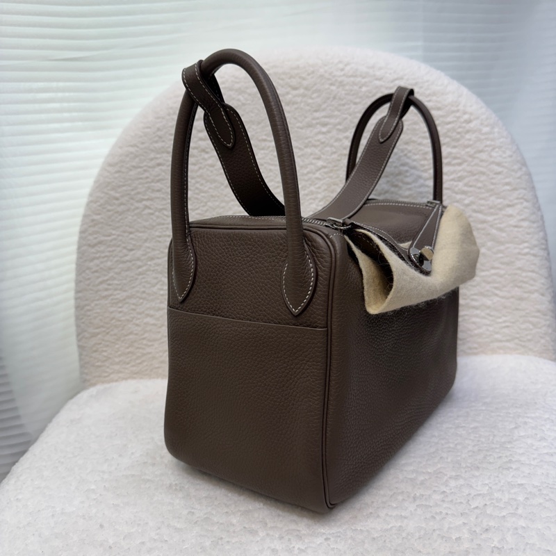 Hermes愛馬仕大象灰TC皮銀釦lindy30-5