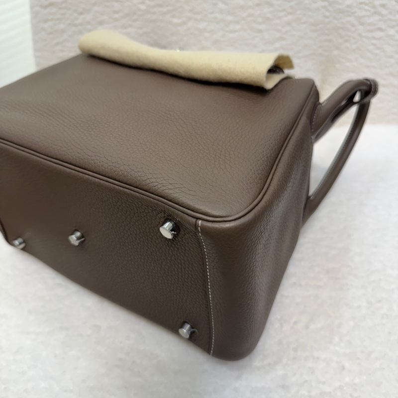 Hermes愛馬仕大象灰TC皮銀釦lindy30-9