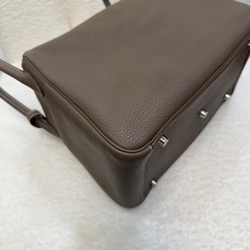 Hermes愛馬仕大象灰TC皮銀釦lindy30-12