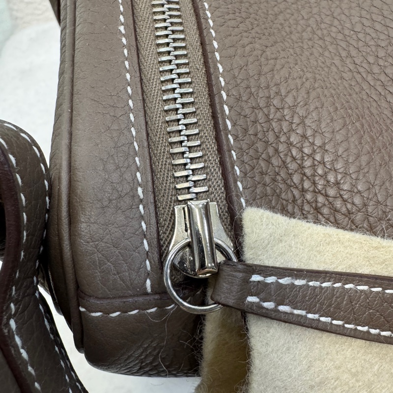 Hermes愛馬仕大象灰TC皮銀釦lindy30-14