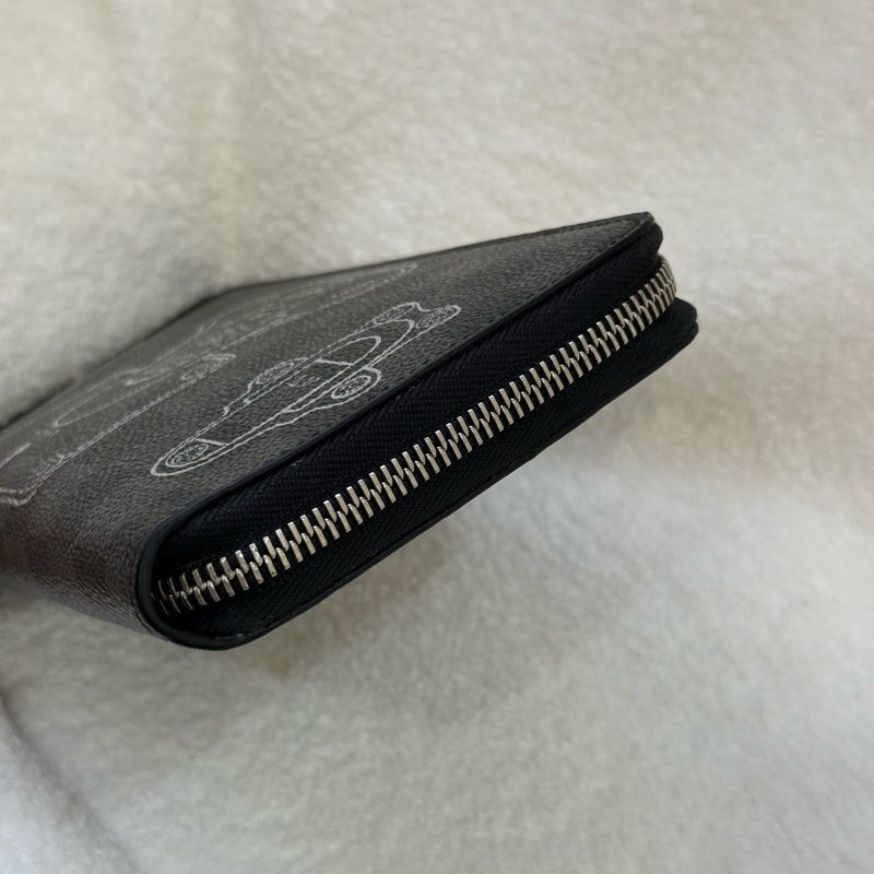 Lv Damier Graphite Trunks 旅行箱印花拉鍊長夾-4