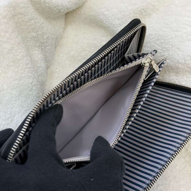 Lv Damier Graphite Trunks 旅行箱印花拉鍊長夾-9