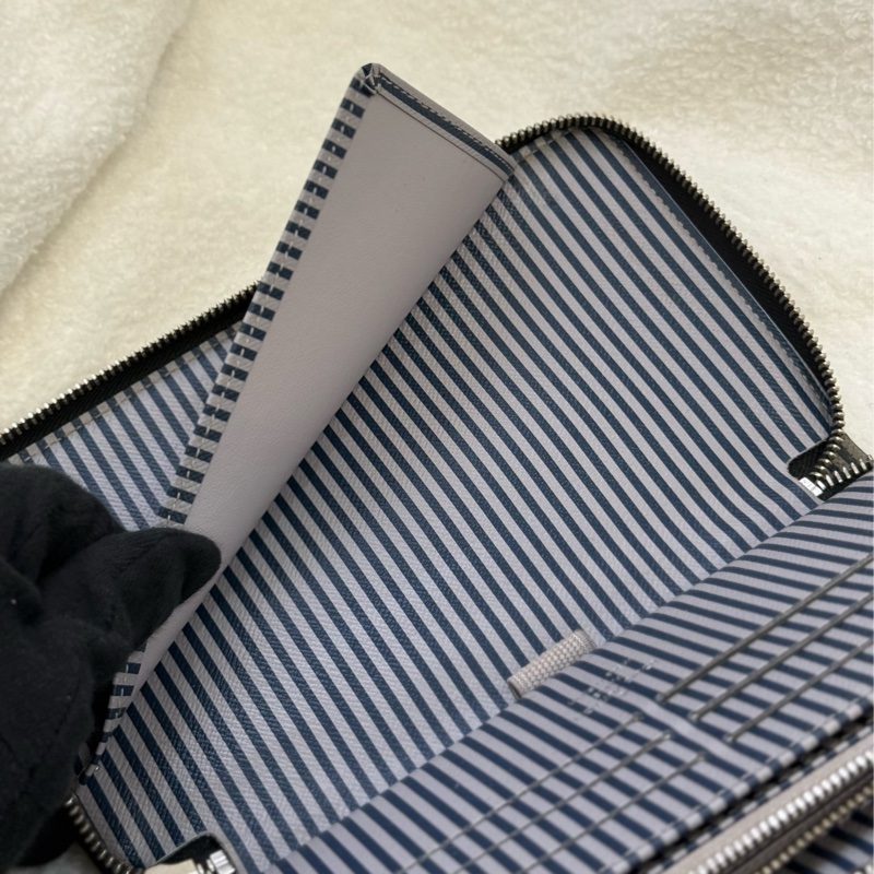 Lv Damier Graphite Trunks 旅行箱印花拉鍊長夾-10