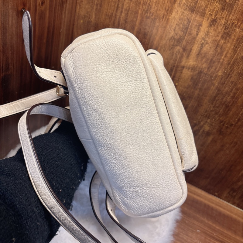 Coach 白色皮革迷你後背包-2