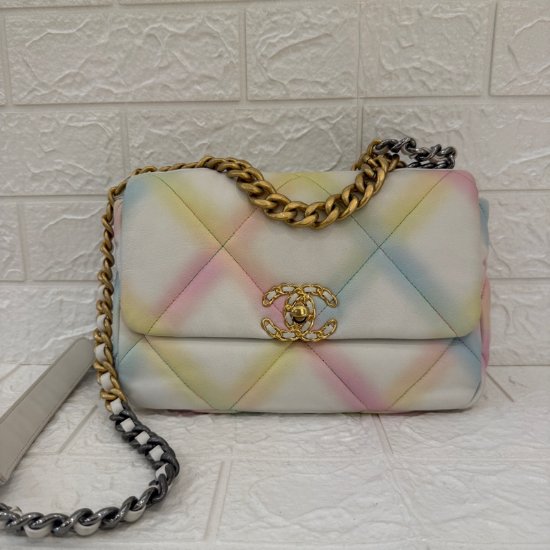 香奈兒超美白彩19鏈包26公分-0