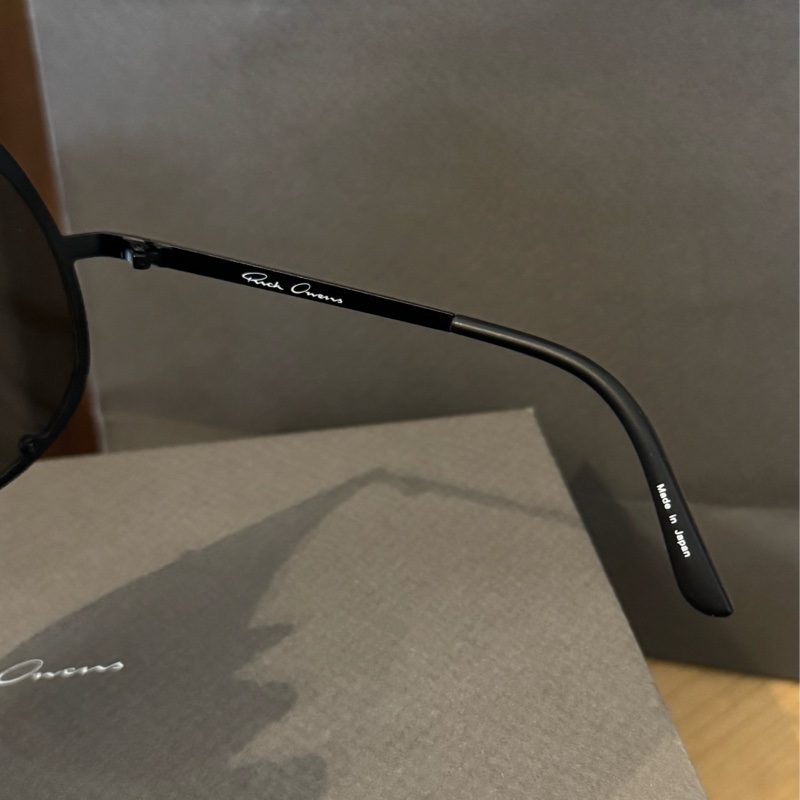 Rick Owens Black & Brown Mask Sunglasses-9