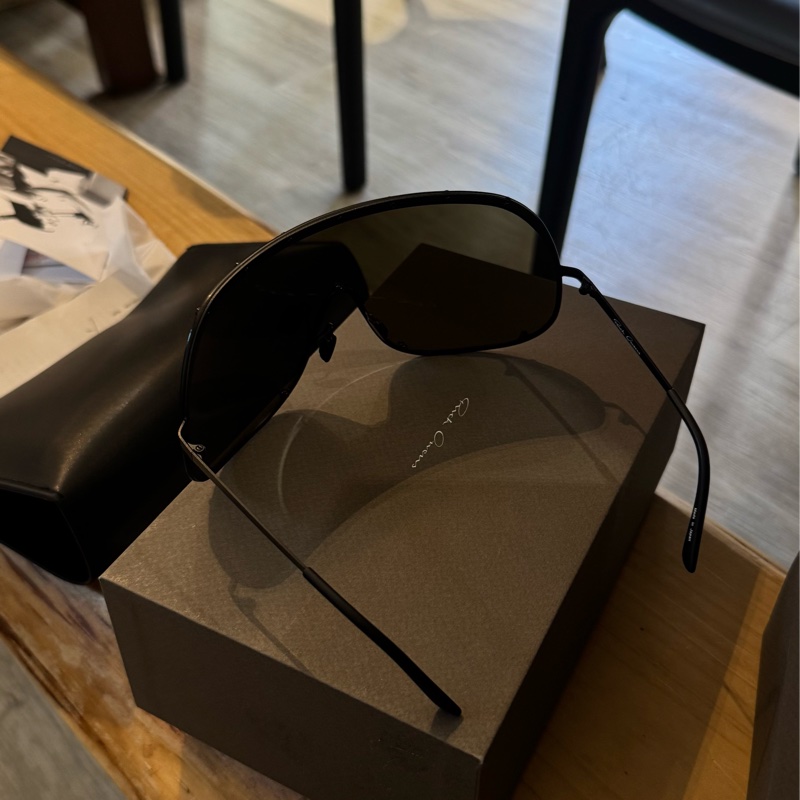 Rick Owens Black & Brown Mask Sunglasses-10