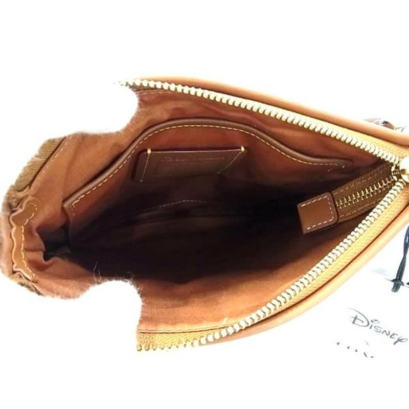 【COACH】滿版LOGO迪士尼聯名斜背方包-米奇緹花-3