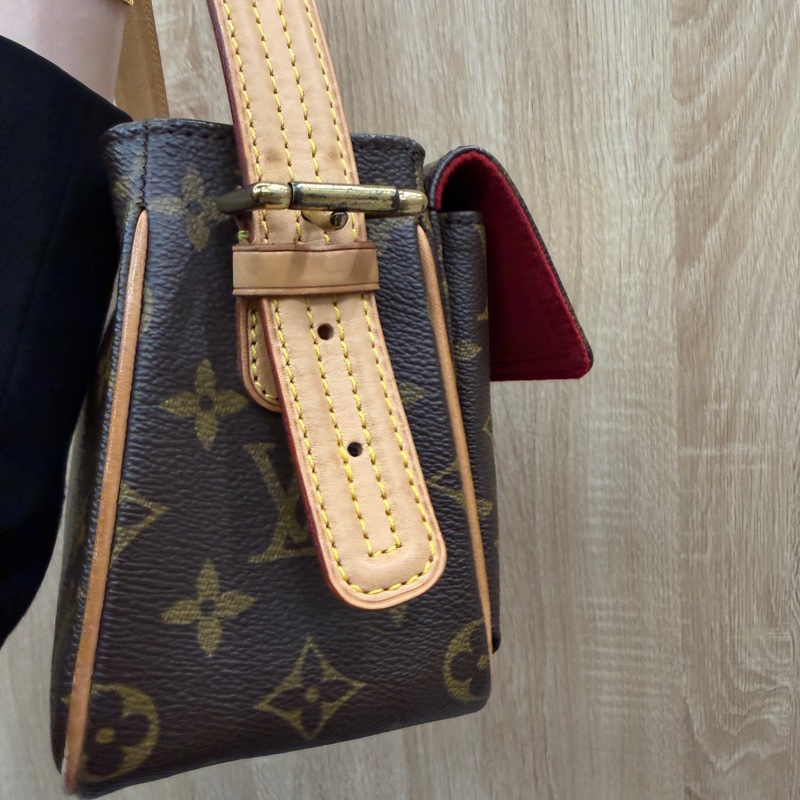 LV 原花金釦Viva Cite MM手提肩背包M51164-4