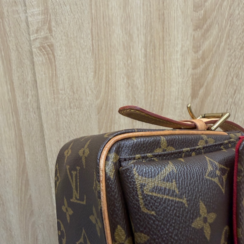 LV 原花金釦Viva Cite MM手提肩背包M51164-9