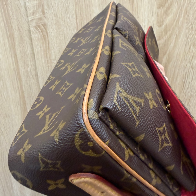 LV 原花金釦Viva Cite MM手提肩背包M51164-10