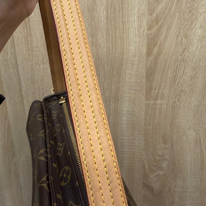 LV 原花金釦Viva Cite MM手提肩背包M51164-17