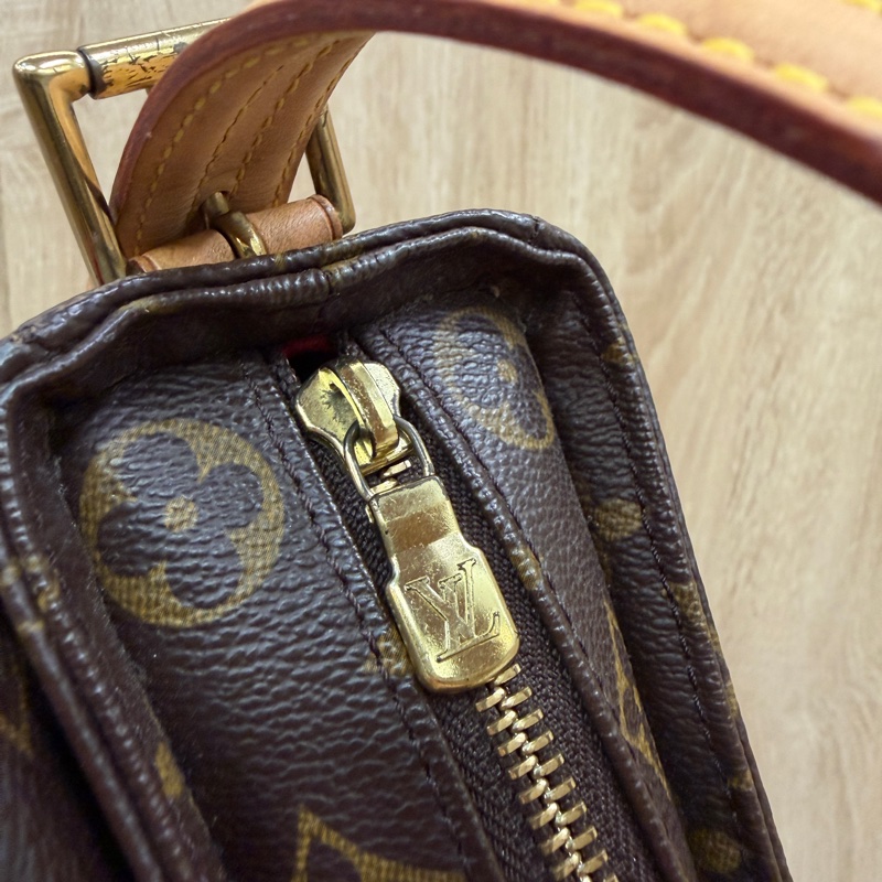 LV 原花金釦Viva Cite MM手提肩背包M51164-19