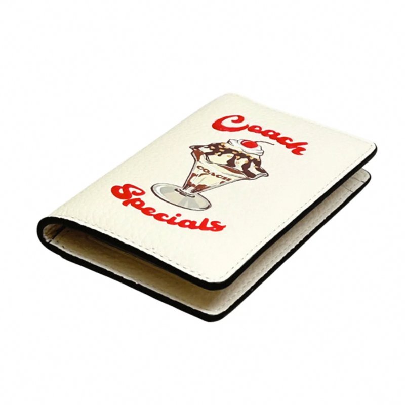 【COACH】皮革印花票夾證件夾-冰淇淋-1