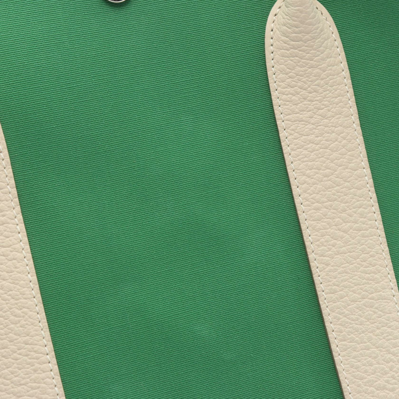 愛馬仕 Garden party PM 手提包 X Toile officier 皮革竹纖維帆布 SHW-6