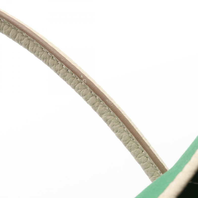 愛馬仕 Garden party PM 手提包 X Toile officier 皮革竹纖維帆布 SHW-9