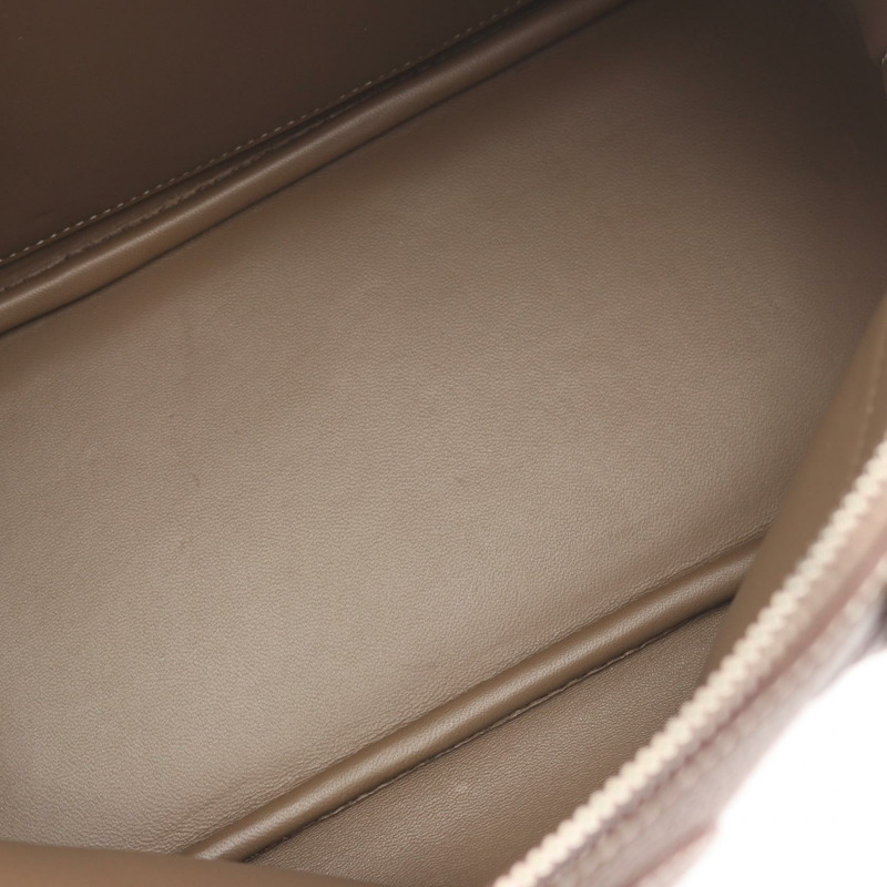 愛馬仕 Bolide 31 肩背包,Clemence 皮革,灰色/灰褐色,銀色五金,二手。-7