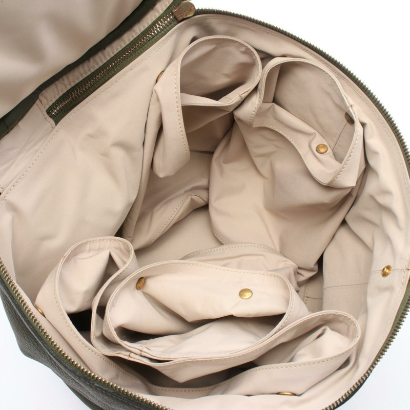 愛馬仕 Intercity 肩背化妝包 B Taurillon Clemence 卡其色 二手金色五金-2