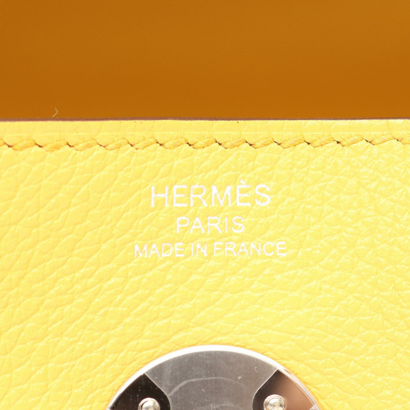 愛馬仕 Lindy 26 單肩包 B Evercolor 皮革 Sun 二手 女士 SHW-3