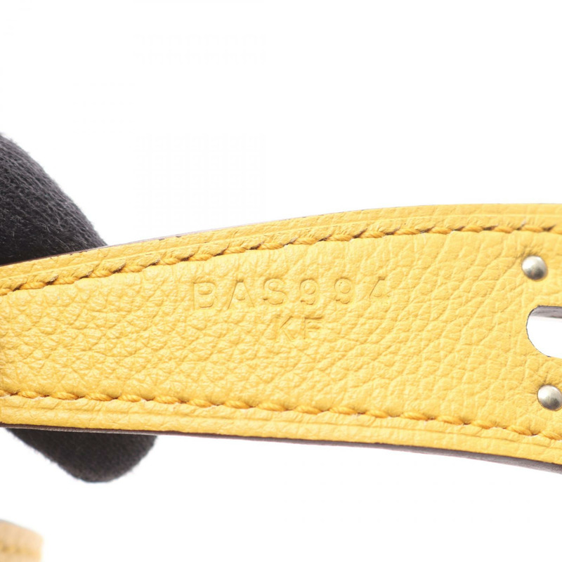 愛馬仕 Lindy 26 單肩包 B Evercolor 皮革 Sun 二手 女士 SHW-4