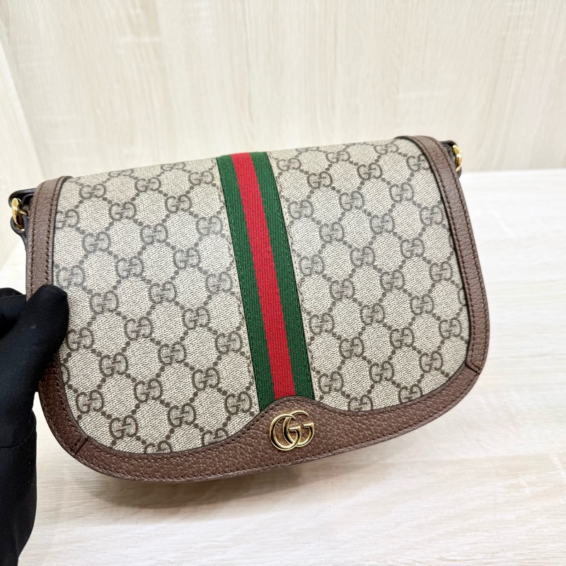 GUCCI 原花Ophidia系列GG小號肩背包 601044-8