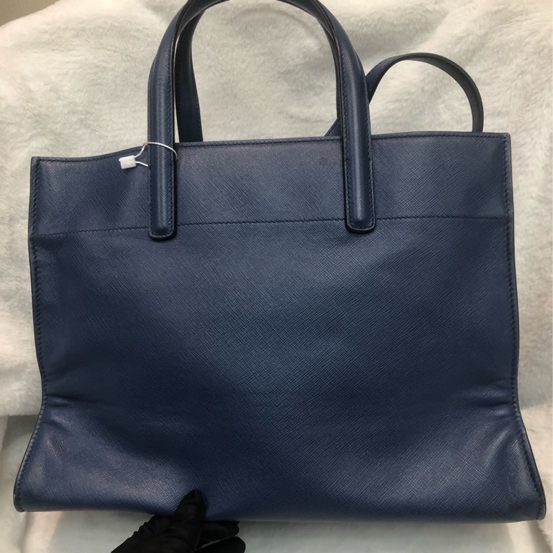 Prada 藍色十字牛皮2Way XC280-1
