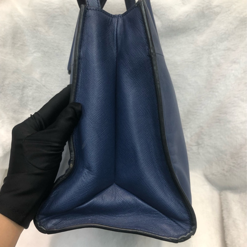 Prada 藍色十字牛皮2Way XC280-2