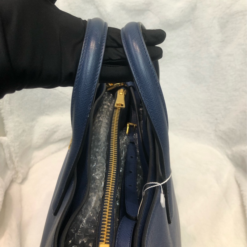 Prada 藍色十字牛皮2Way XC280-5