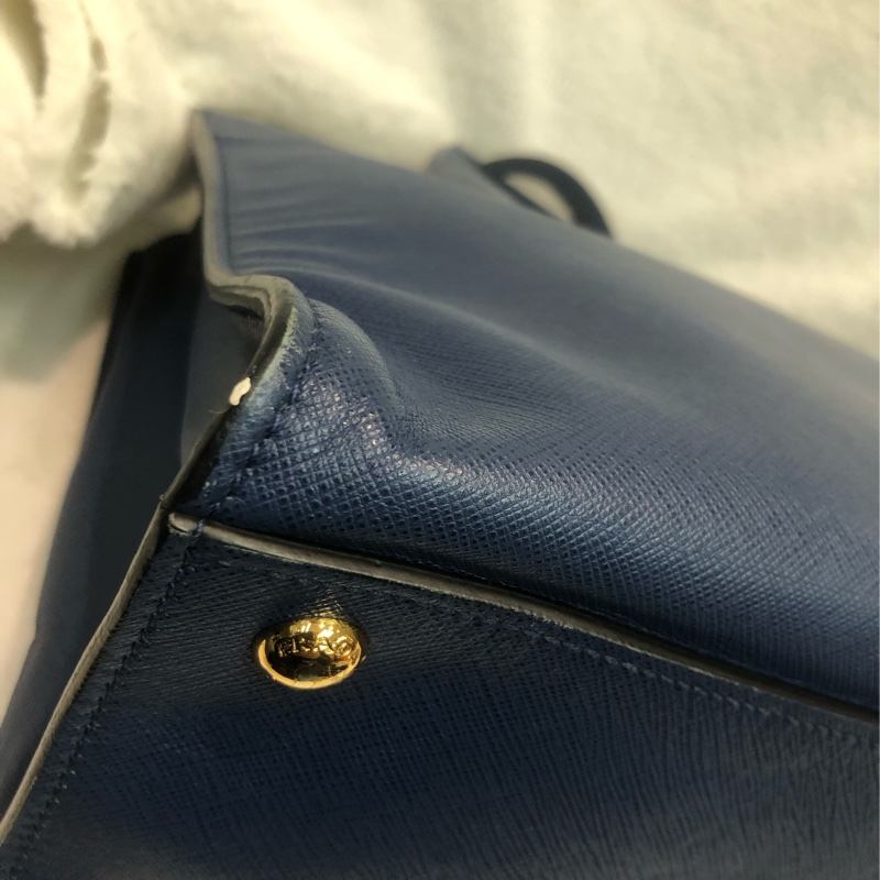 Prada 藍色十字牛皮2Way XC280-14